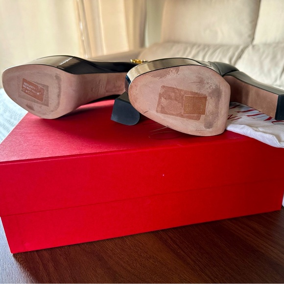 Authentic VALENTINO GARAVANI TAN-GO PLATFORM PATENT LEATHER 155MM - Picture 5 of 6